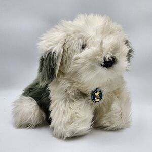 Dakin Sheep Dog Plush Stuffed Animal Toy Vintage 1987. Gray White 14"
